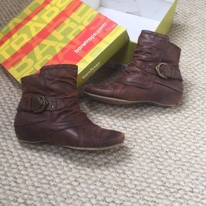 Brown booties size 6.5
